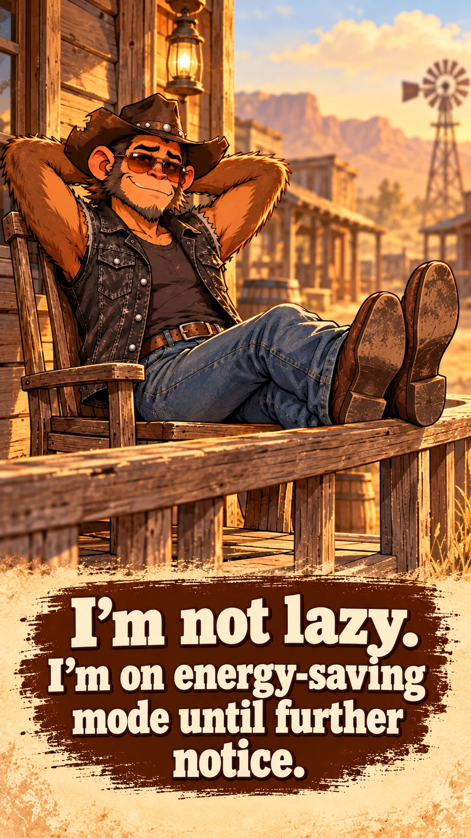 I’m not lazy. I’m on energy-saving mode until further notice.