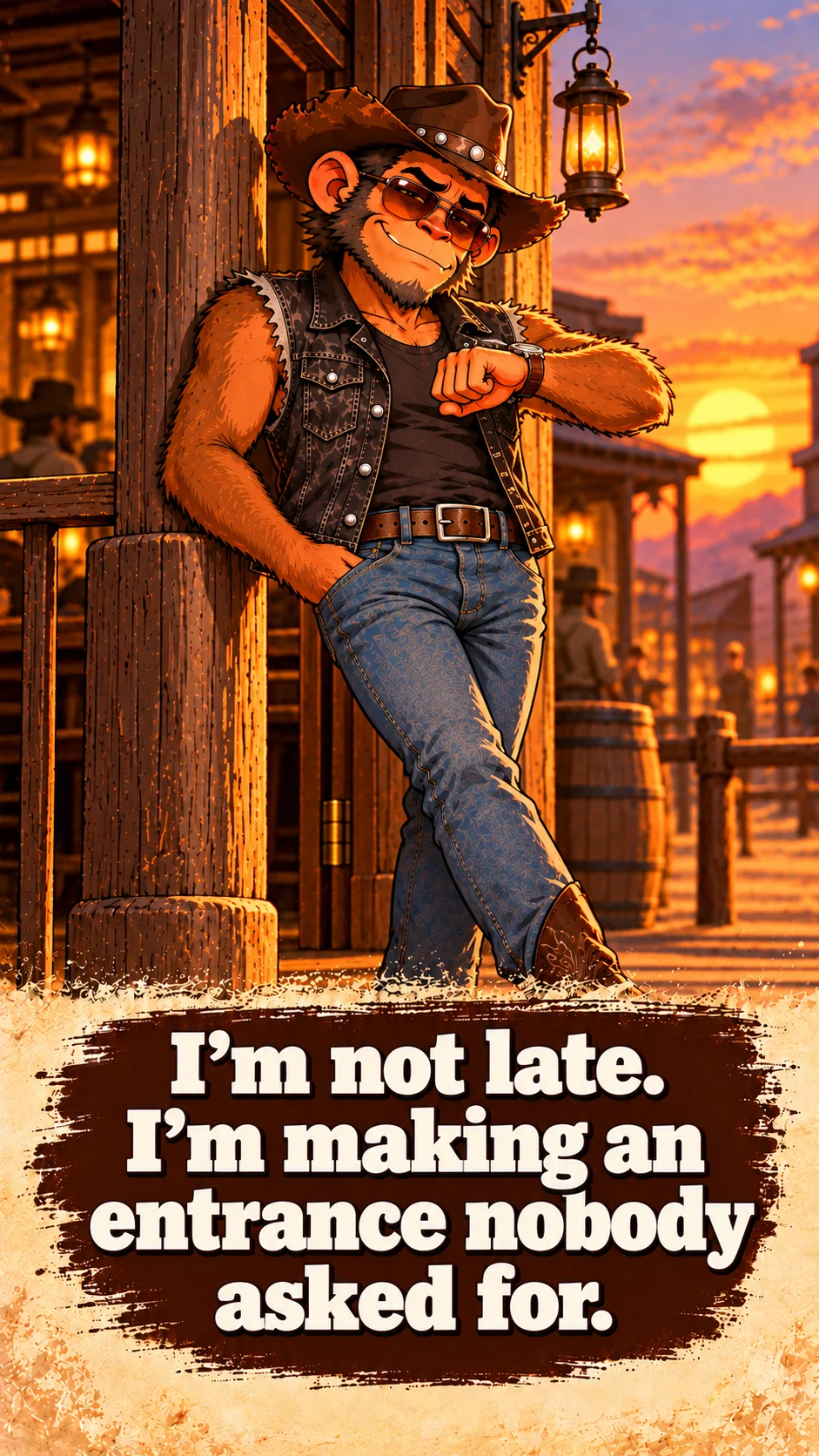 I’m not late. I’m making an entrance nobody asked for.