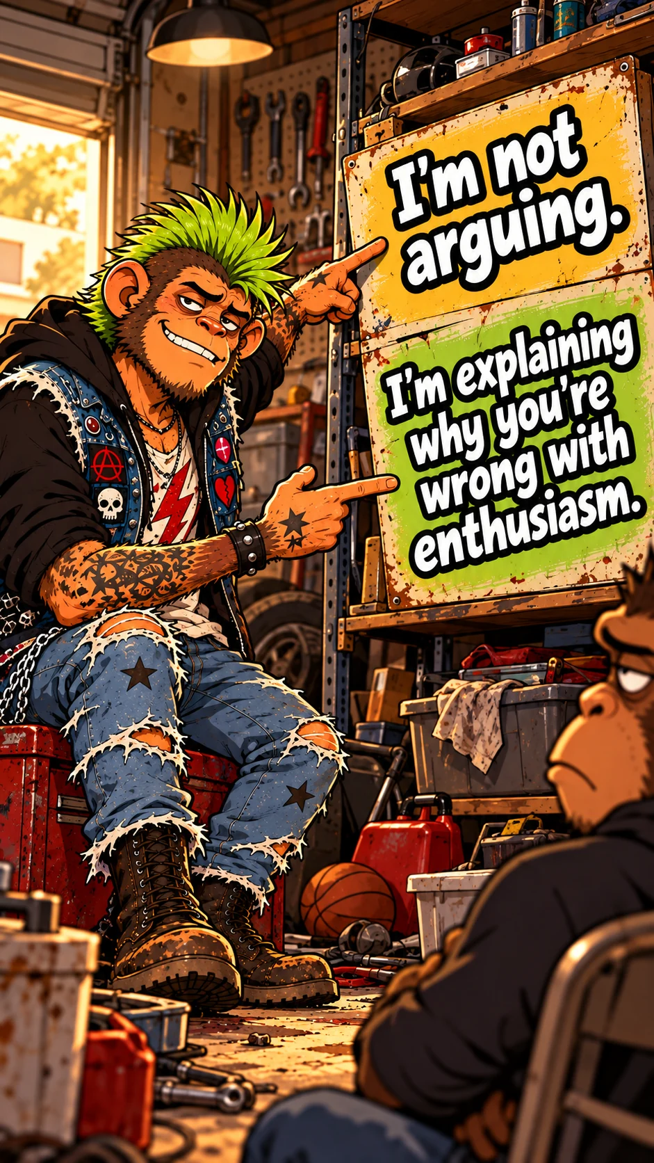 I'm not arguing. I'm explaining why you're wrong with enthusiasm.